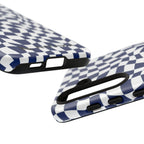 Navy Wavy Checker