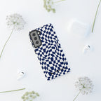 Navy Wavy Checker