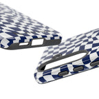 Navy Wavy Checker