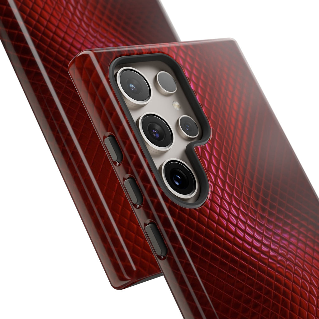 Red snakeskin