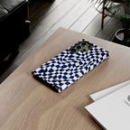 Navy Wavy Checker