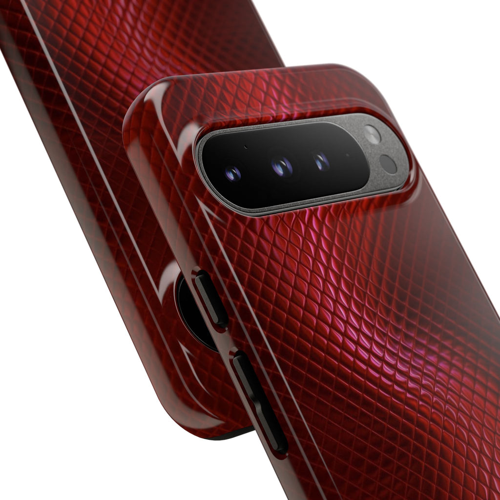 Red snakeskin