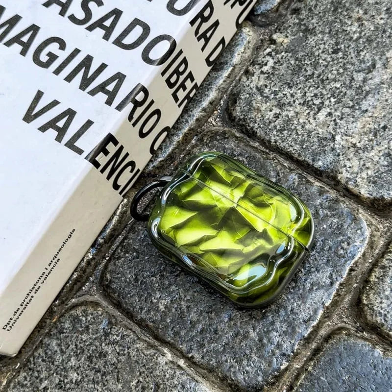 Green Pleated Paper